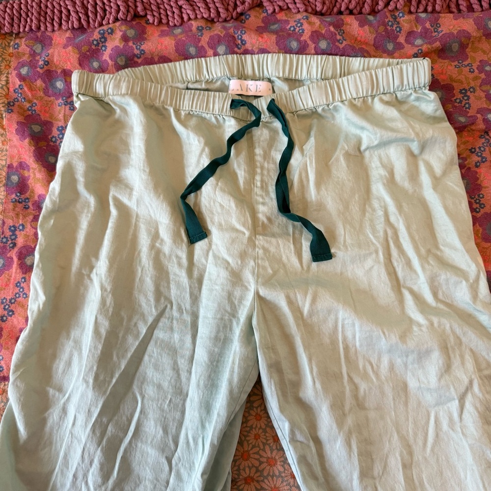 Light Blue Pants with Dark Blue Drawstring